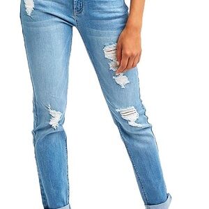 Resfeber Women's Distressed boyfriend Jeans size 2